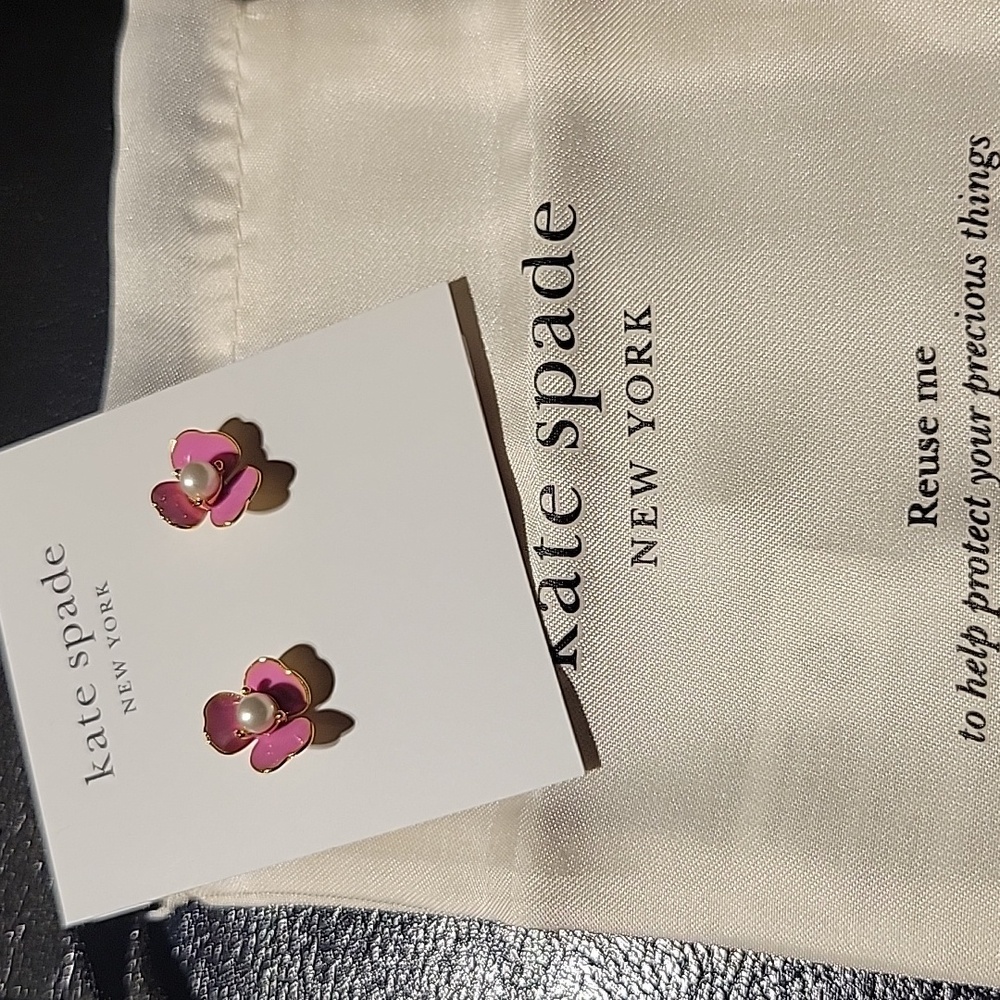 Kate Spade Pink Blossom Stud Earrings